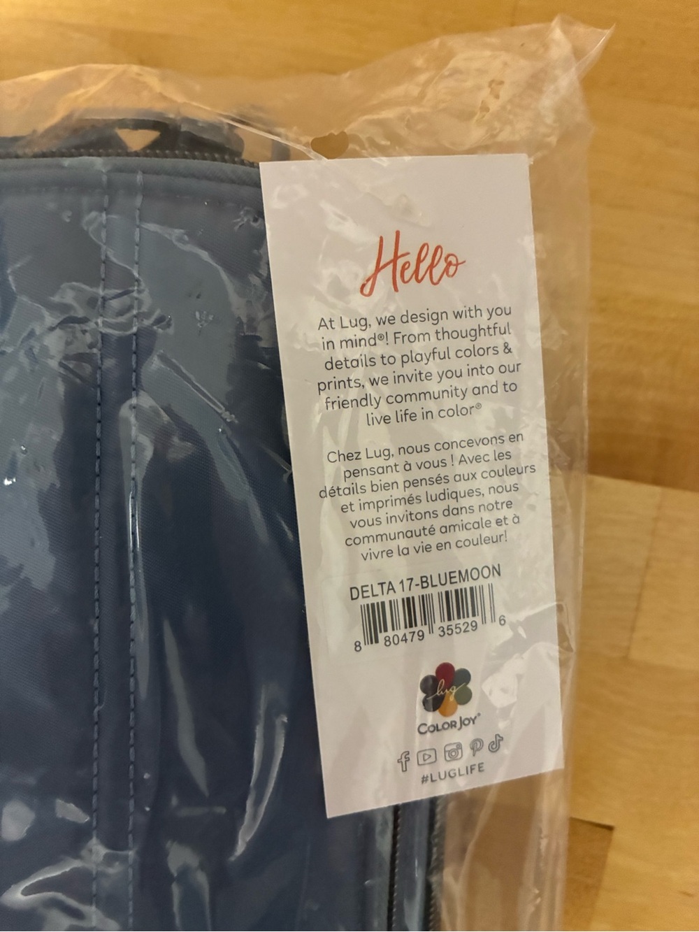 NWT Lug Delta 17 Laptop Case in Blue Moon - Picture 3 of 5